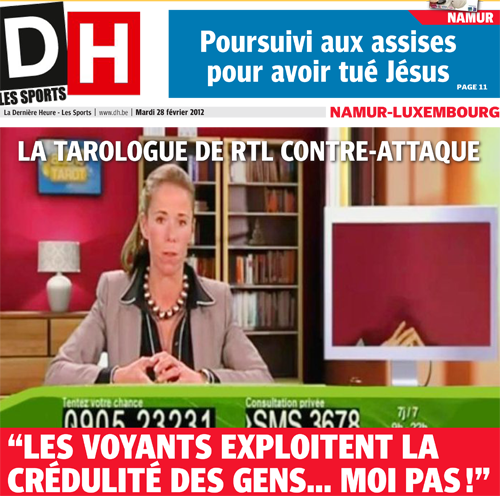 Ils ont raison de mettre cette histoire en une, les personnes...