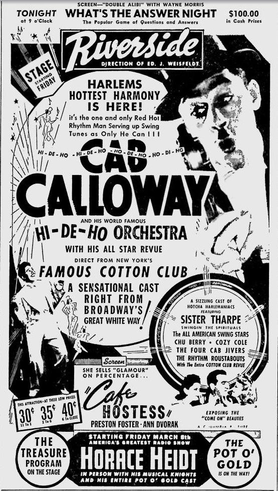 29 février 1940 : Cab Calloway au Riverside de Milwaukee