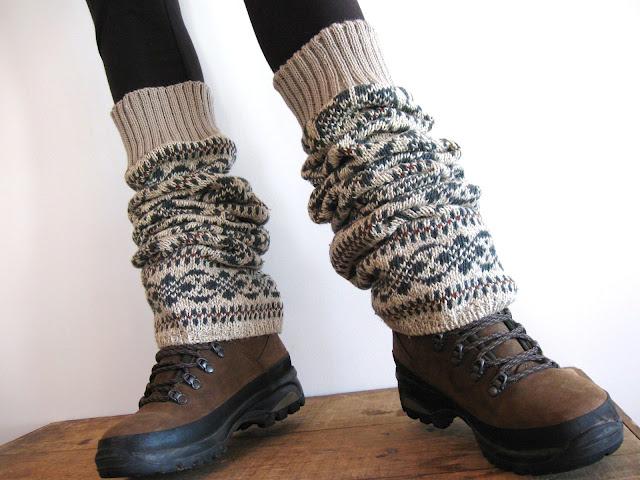 Tuto DIY couture et tricot:  des jambières écos avec du tricot recyclé.