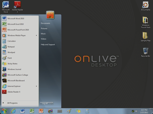 onlive desktop Utilisez Microsoft Office depuis votre iPad avec OnLive 