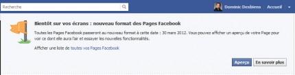 Nouveau Format Page Facebook