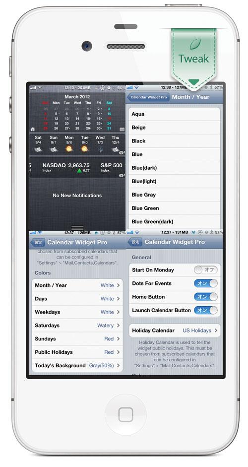 Ajouter un calendrier au Notification Center avec Calendar Pro