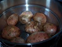 Ecrasée de Pommes de terre, Chou rouge et Echalotes confites
