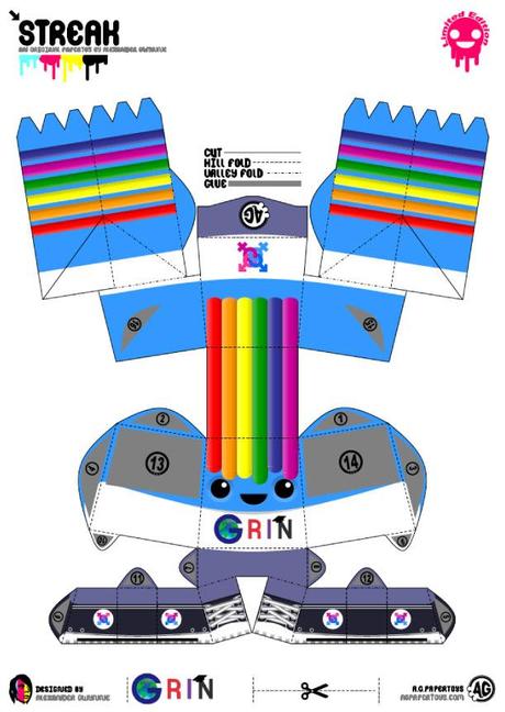 Papertoy ‘Streak’ de Alexander Gwynne