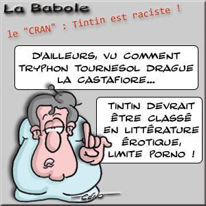 Céno Dessinateur - La Babole : CRAN, Tintin au Congo est raciste