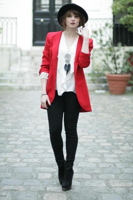 Lady in red