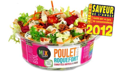 Salade Bol Mix Buffet Roquefort Poulet Noix Carottes