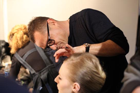 En backstage chez Moschino