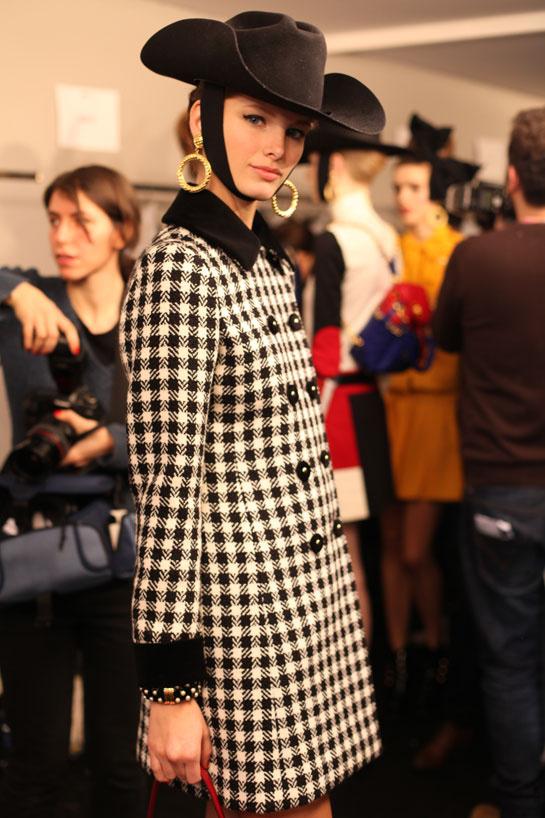 En backstage chez Moschino