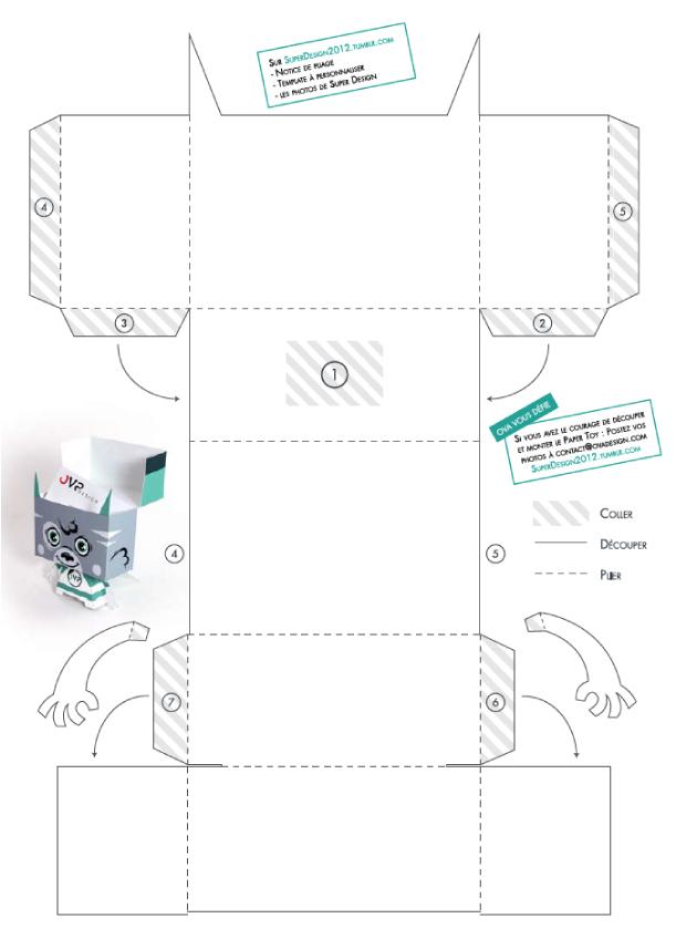 Blog_Paper_Toy_papertoy_Super_Innovation_blank_template_preview ‘Super Innovation’ de FAKIR (OVA Design)