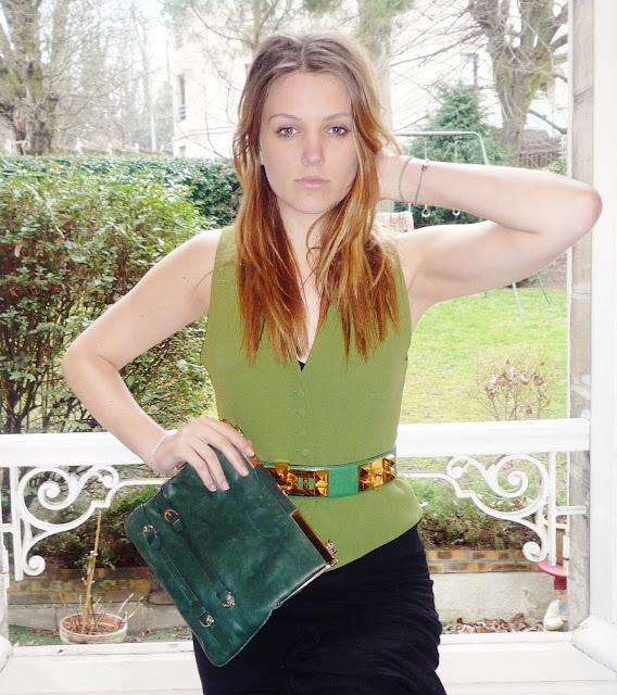 LOOK DU JOUR: DEGRADES DE VERTS...