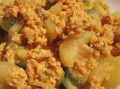 oeufs brouillés courgettes pommes terre