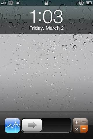 AppSlider: Placez 2 icônes sur l'écran de verrouillage de votre iPhone...