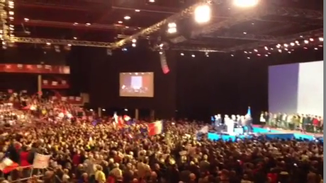 Fin du meeting de @fhollande à #Dijon #FH2012 (vidéo)