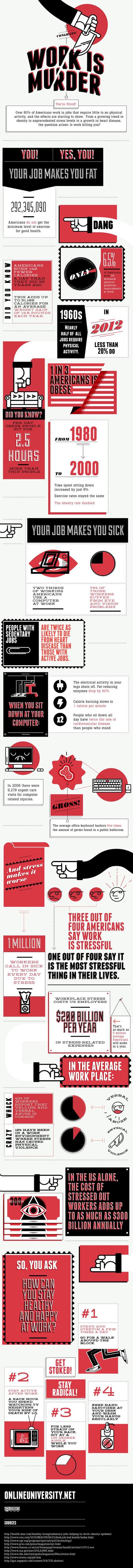 work is murder infographie gnd geek Infographie   Comment le travail vous tuera infographies  geek gnd geekndev
