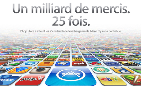 25 milliards de téléchargements sur l'App Store 25 milliards de téléchargements sur l'App Store