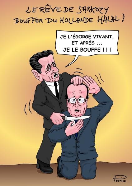 Sarkozy veut la peau de Hollande , tous les moyens sont bons !