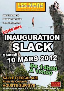 Inauguration Slack à Aouste
