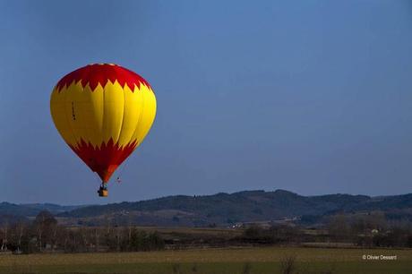 Comme une montgolfière dans le ciel d'Auvergne