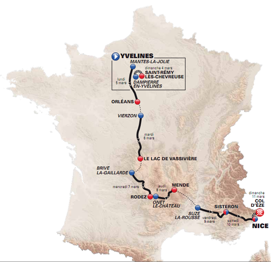 Paris-Nice 2012 : petite incursion dans le Cantal