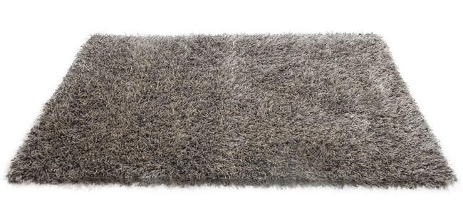 tapis style shaggy gris