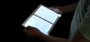 FoldMe : Une tablette souple, pliable, lecture recto verso