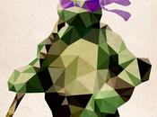 super héros polygones