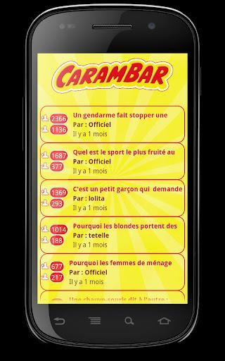 carambar Carambar lance son application Android