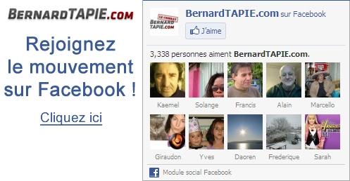 Rejoindre Bernard Tapie sur Facebook