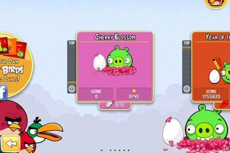 Cherry Blossom Cherry Blossom est disponible sur Angry Birds Seasons
