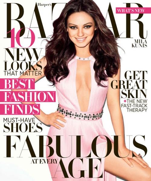 Mila Kunis, sexys photos magazine Harper's Bazaar