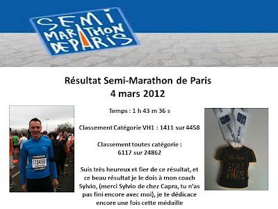 Semi-marathon de Paris : Thierry dédie sa victoire à Sylvio, son coach Capra