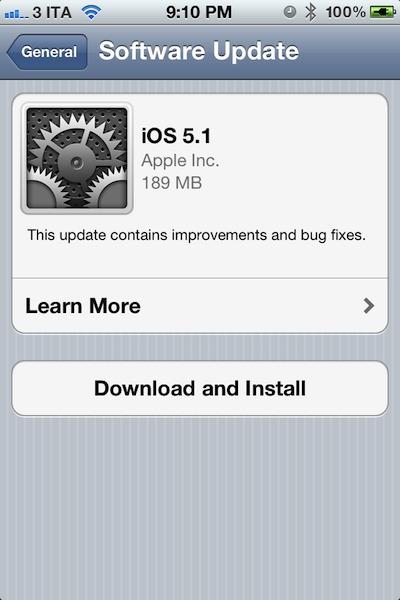 iOS 5.1 disponible au téléchargement pour iPhone & iPad...