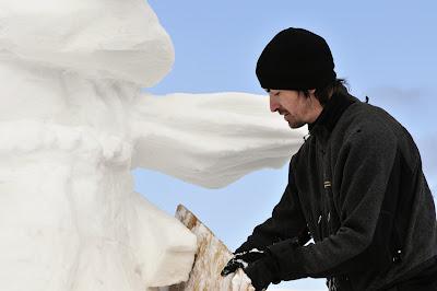 Sculpture 3D Baie-Comeau 2012, le jour...