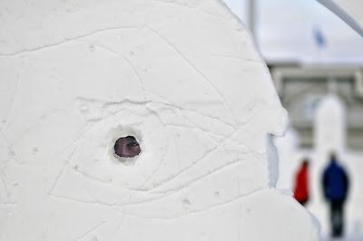 Sculpture 3D Baie-Comeau 2012, le jour...