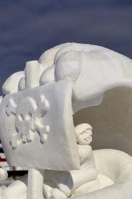 Sculpture 3D Baie-Comeau 2012, le jour...