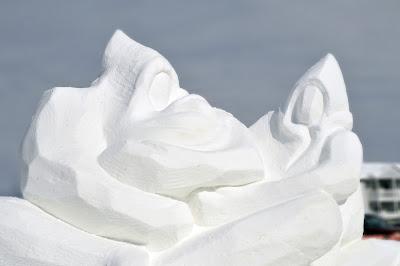 Sculpture 3D Baie-Comeau 2012, le jour...