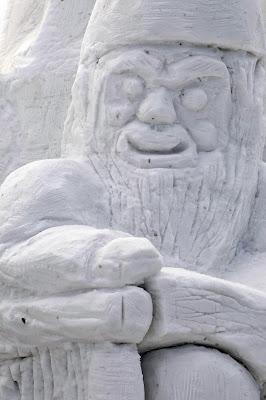 Sculpture 3D Baie-Comeau 2012, le jour...