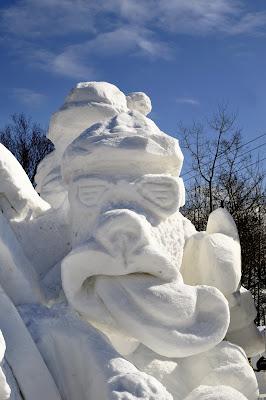 Sculpture 3D Baie-Comeau 2012, le jour...