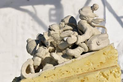 Sculpture 3D Baie-Comeau 2012, le jour...