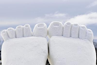 Sculpture 3D Baie-Comeau 2012, le jour...