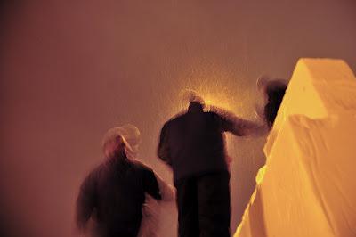 Sculpture 3D Baie-Comeau 2012, la nuit...