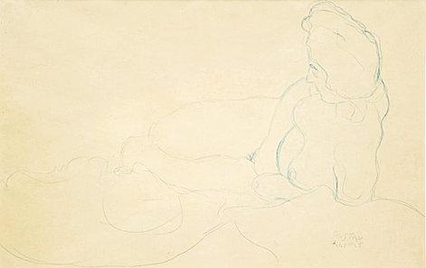 Femme-nue-allongee---Gustav-Klimt----1908.jpg
