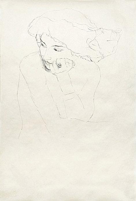 Buste--main-gauche-sur-la-joue---Gustav-Klimt---1910.jpg