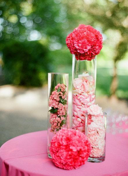 Decoration de mariage rose