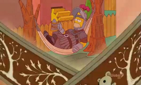 Simpson Game of Thrones 600x363 Les Simpsons rendent hommage à Game of Thrones