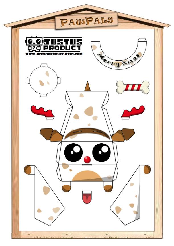 Papertoys ‘PawPals’ de Zakane (x 4)