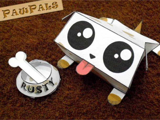 Papertoys ‘PawPals’ de Zakane (x 4)