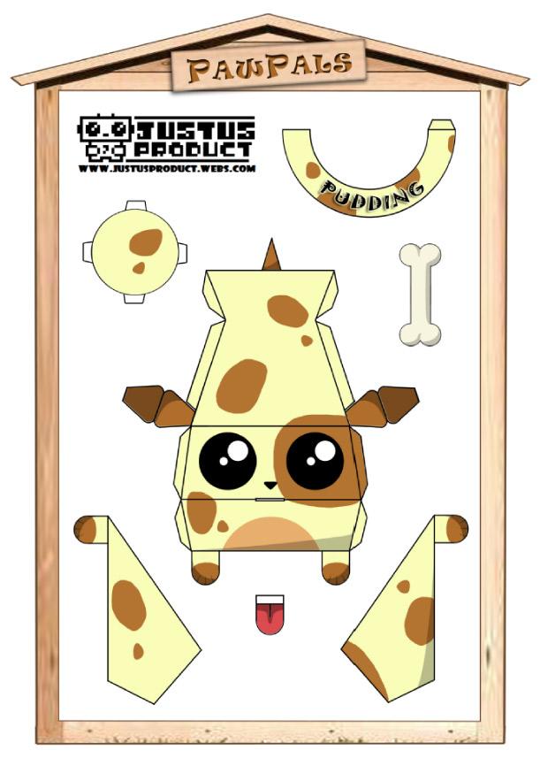 Papertoys ‘PawPals’ de Zakane (x 4)