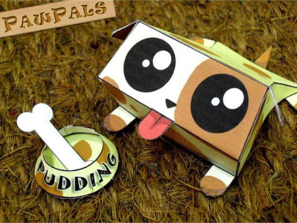 Papertoys ‘PawPals’ de Zakane (x 4)